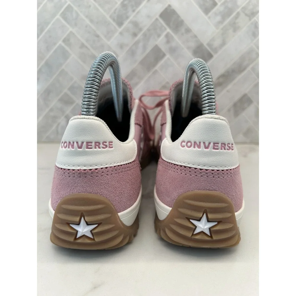 Converse Chuck Taylor All Star Run Star Trainer Sneakers Womens 7.5 Pink Suede - Picture 4 of 8